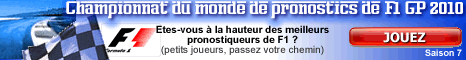 Pronostics de Formule 1, avec Pit-start.com